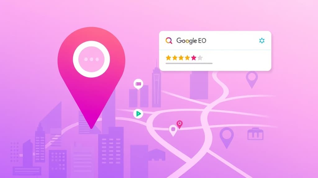 Google Maps showing local business rankings