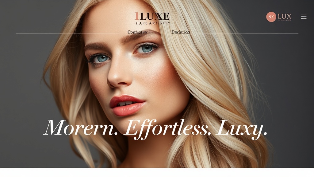 Luxe Hair Artistry template preview