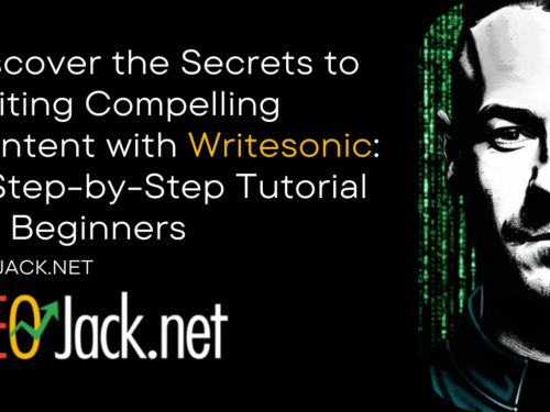 Discover the Secrets to Writing Compelling Content with Writesonic: A Step-by-Step Tutorial for Beginners